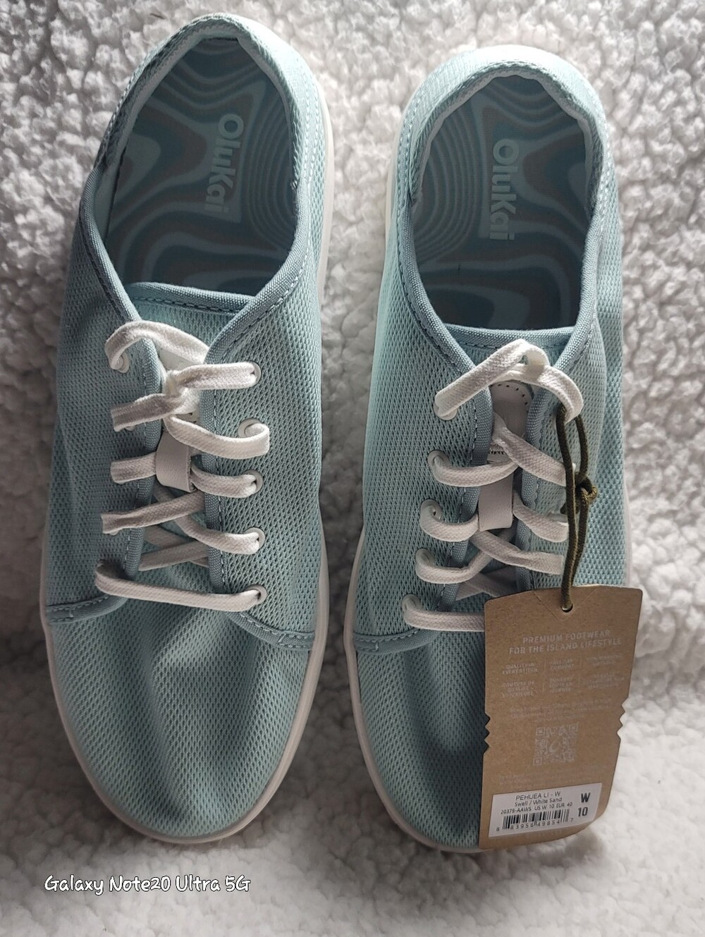 OluKai Pehuea Li Women's Sneakers Size 10 Swell Blue White Sand NWT